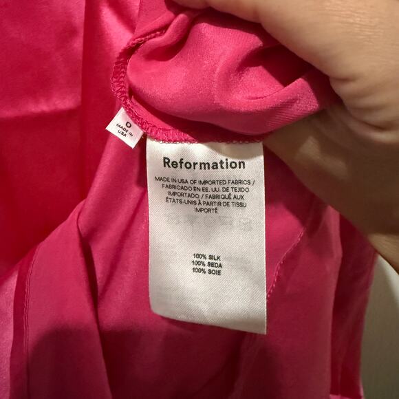 New Reformation Joana Silk Dress - Picture 4 of 5